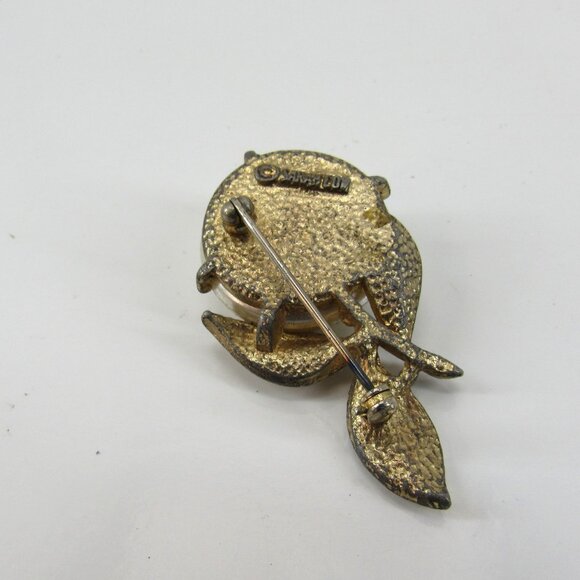 Sarah Coventry Vintage 1960's Splendor Pearl Blossom Brooch Gold Plated - Picture 6 of 7